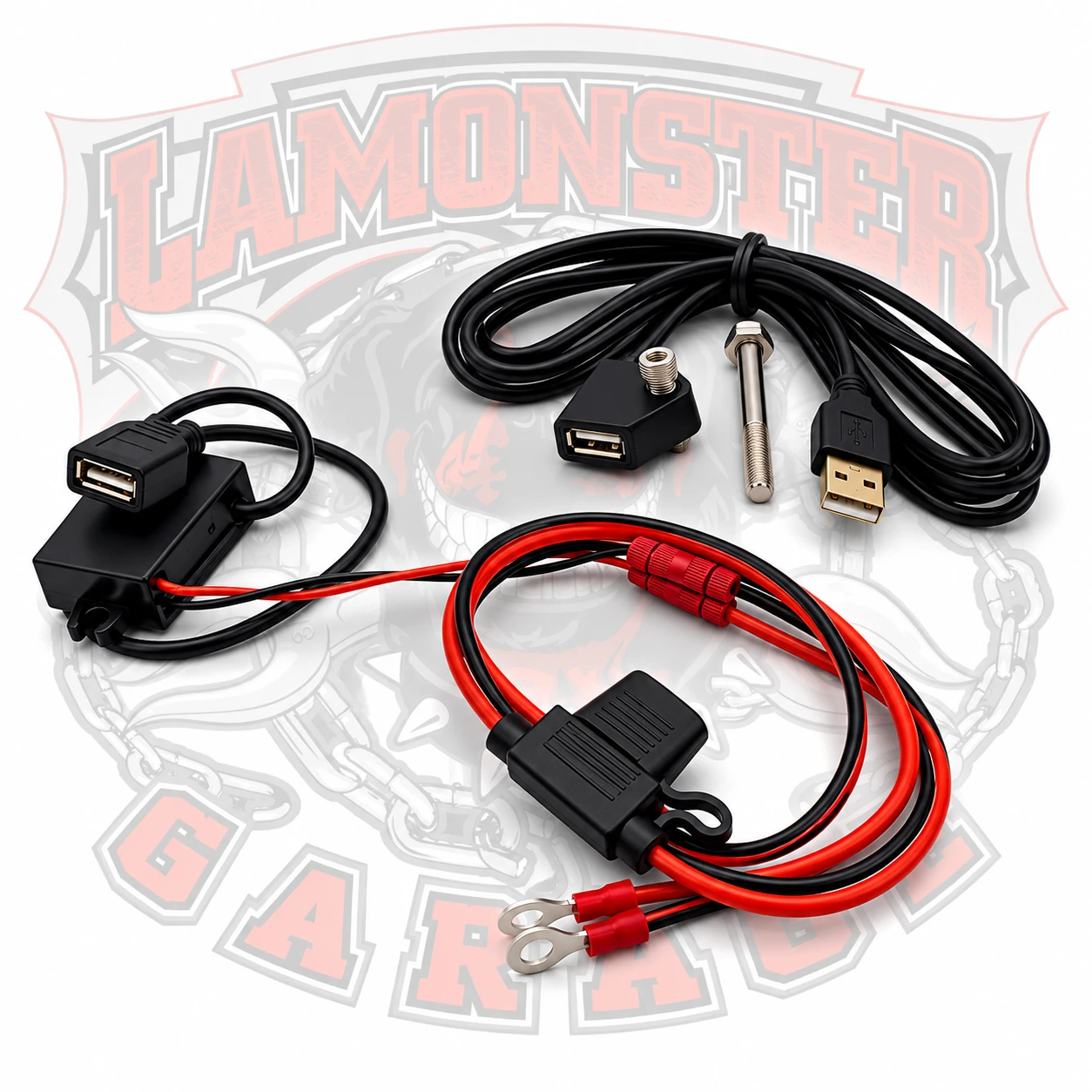 USB Cable Holder - Extension, USB Power Supply | LG-3091-3092 | Lamonster Garage
