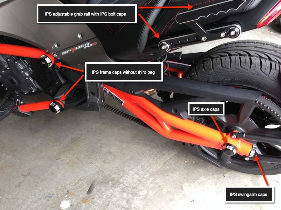 Lamonster IPS Accent Cut frame caps for Can-Am Spyder F3 | LG-1017 | Lamonster Garage