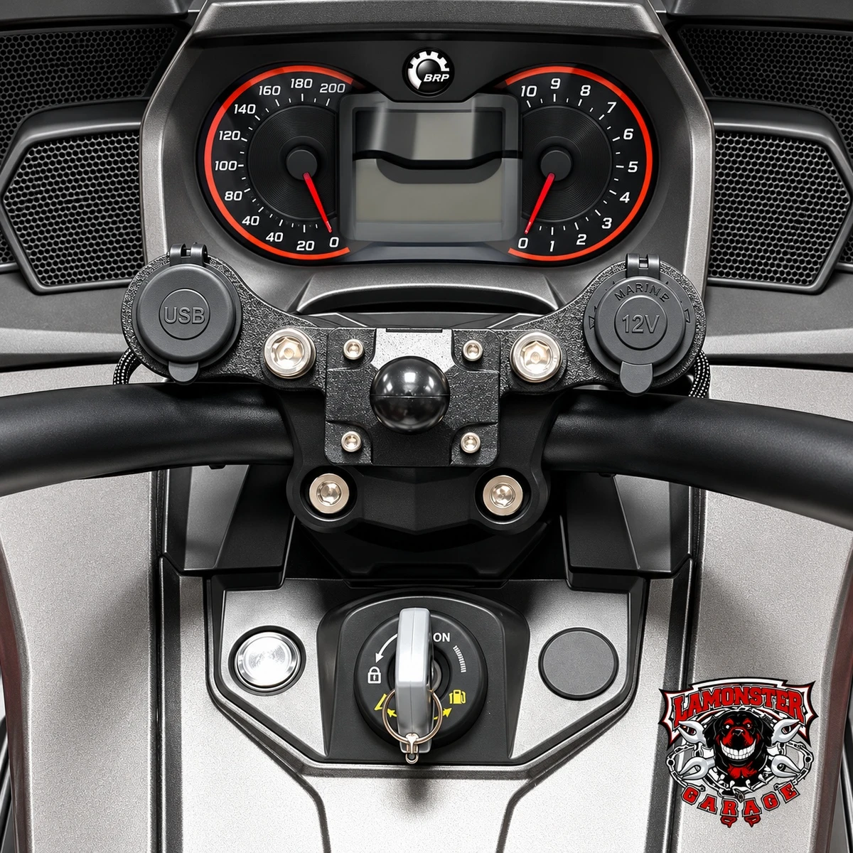 Monster Mount 2.0 with Dual Power Plates | ALL F3 / RT / Canyon Models | LG-3020 | Lamonster Garage