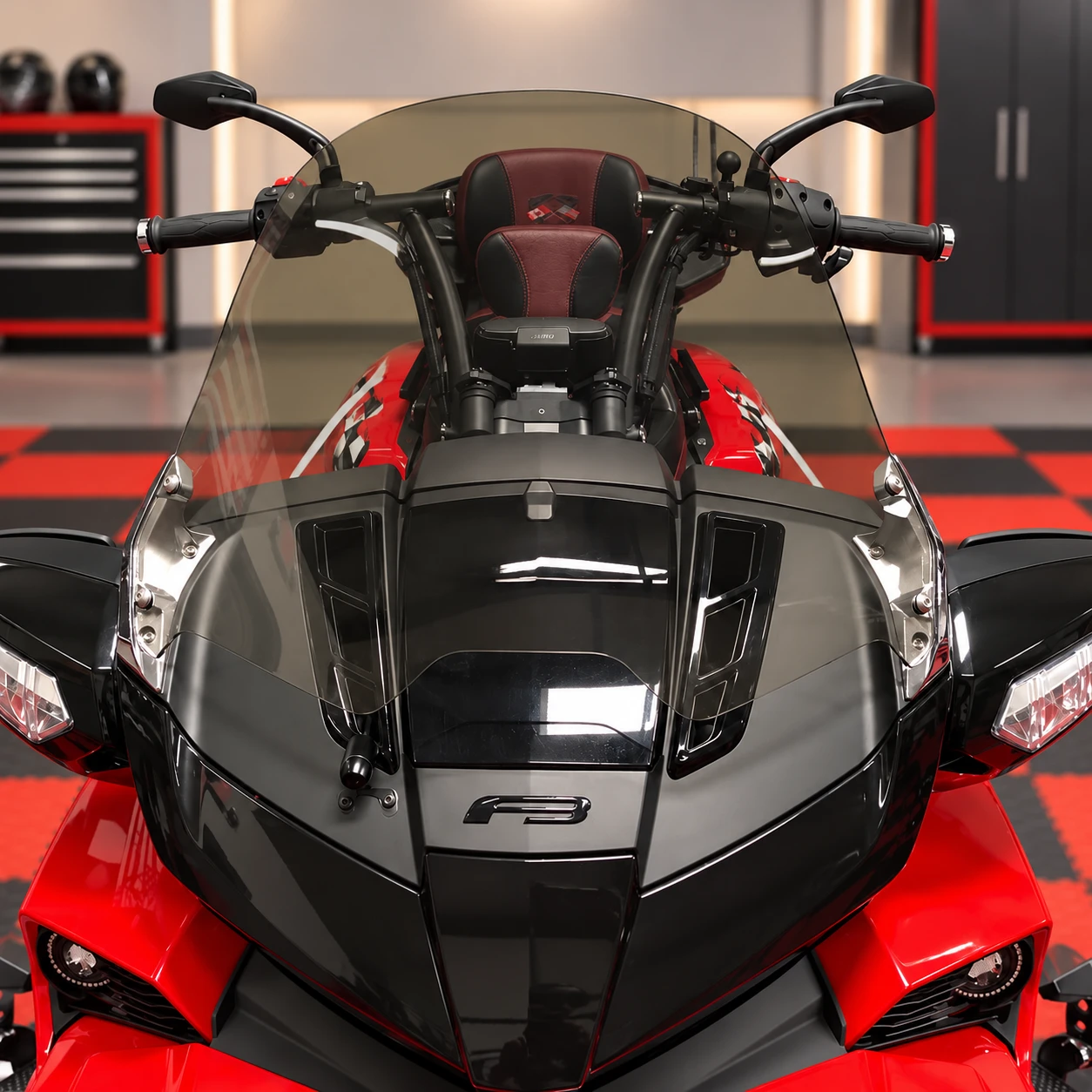 17" Windshield, Can-Am Spyder F3-T and F3-LTD | Light Tint | LGA-4007-17L | Lamonster Garage