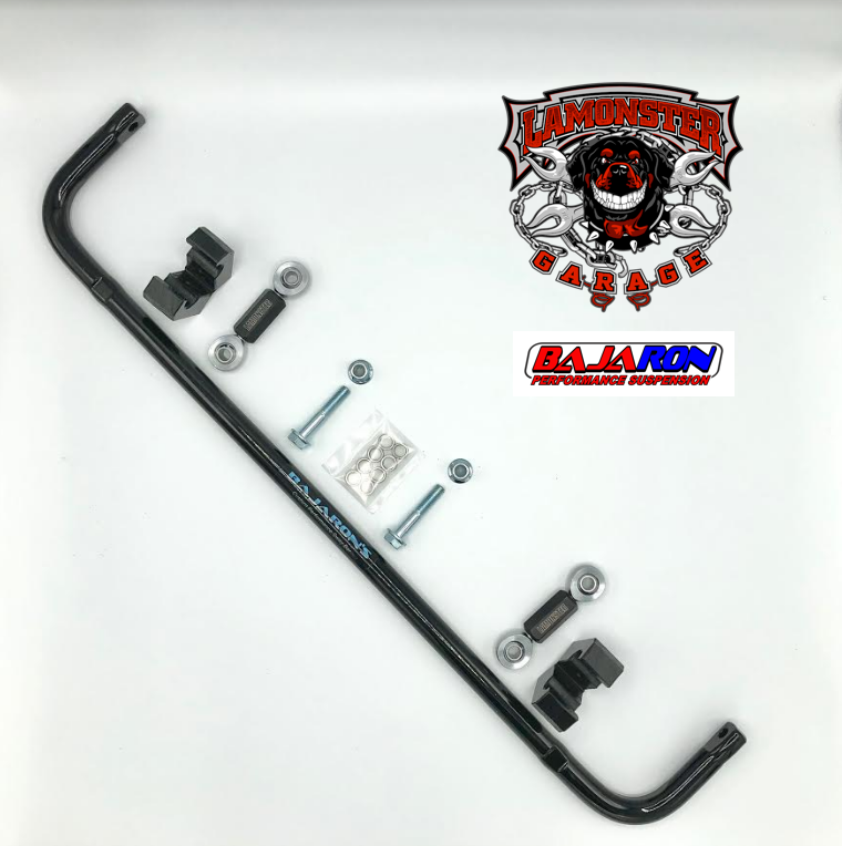 BajaRon anti-sway bar kit for Can-Am Spyder RT 2013 to 2019 | LGA-4013-BLACK | Lamonster Garage