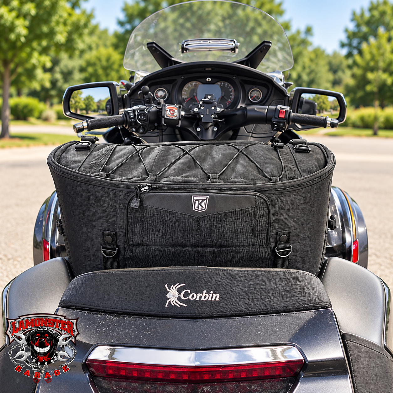 Kuryakyn Momentum Wanderer Touring Seat Bag | KUR-5286 |  Lamonster Garage