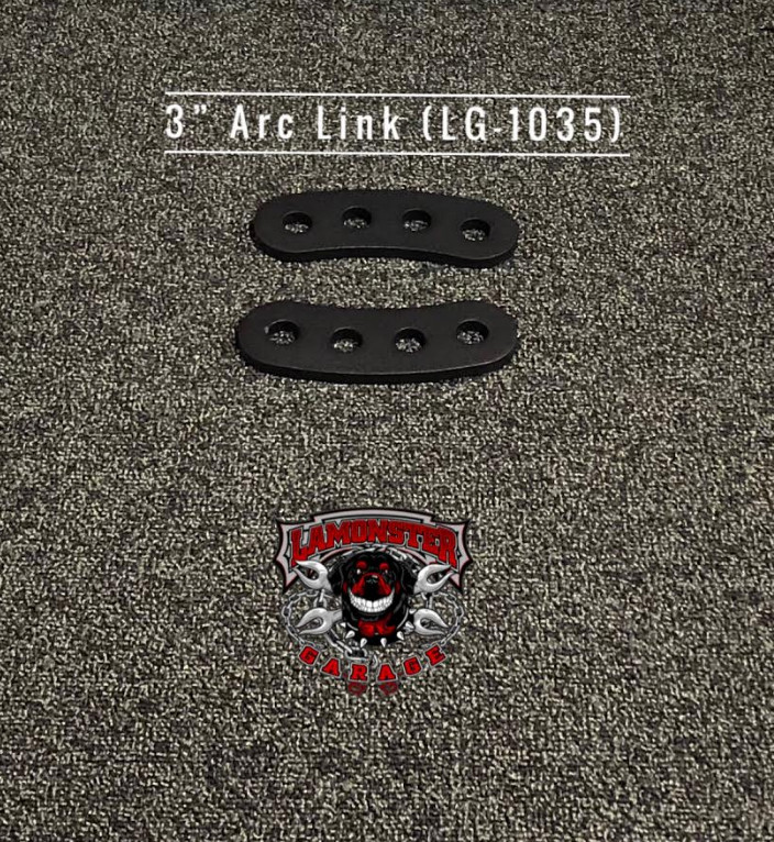 Lamonster® 3" Arc Links for Can-Am Spyder Highway Brackets | LG-1035 | Lamonster Garage
Will work with all Lamonster Hwy Brackets.