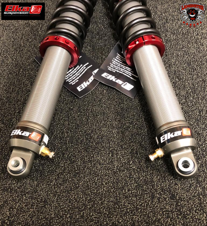 F3 front suspension upgrade with preload and rebound adjustment | ELKA-70012 / 70001 | Lamonster Garage
