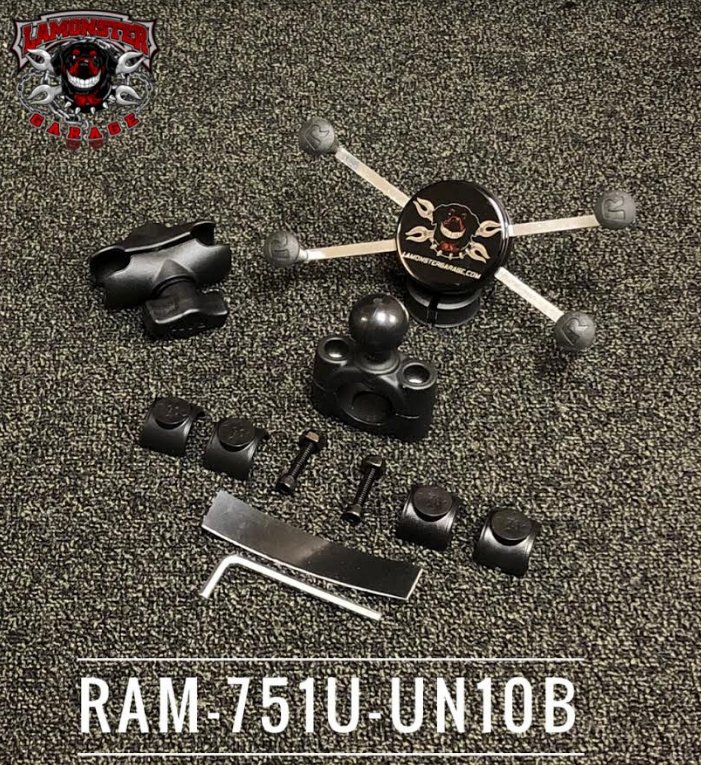 Can-Am Ryker Phone Holder Combo with RAM Large X-Grip | RAM-751U-UN10B | Lamonster Garage

