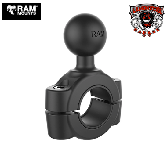 RAM® 3/4" - 1" Diameter Handlebar/Rail Base with 1" Ball | RAM-751U | Lamonster Garage
