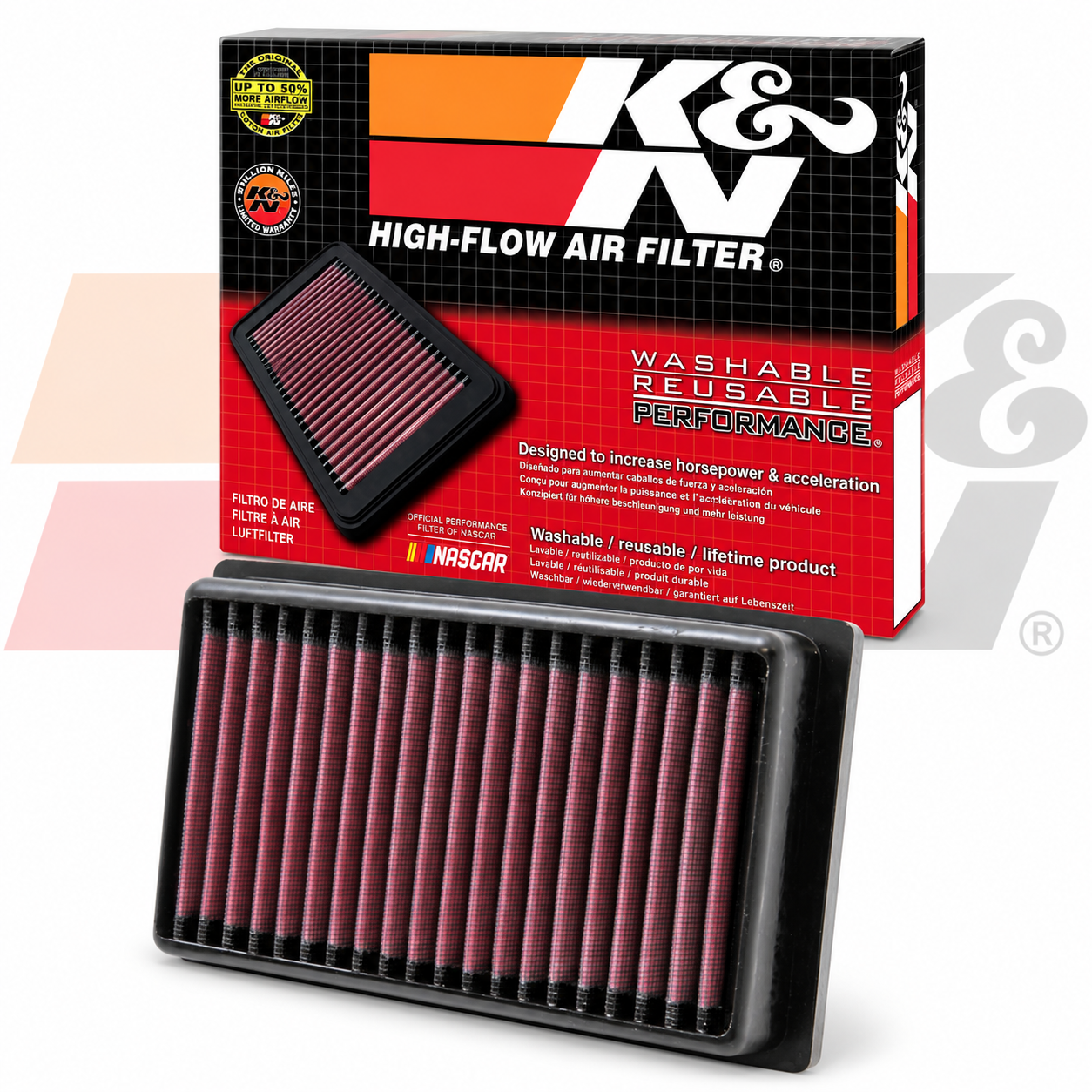 K&N Air Filter Can Am Spyder 998, 2008-2012 RS, RSS | CM-9908 | Lamonster Garage