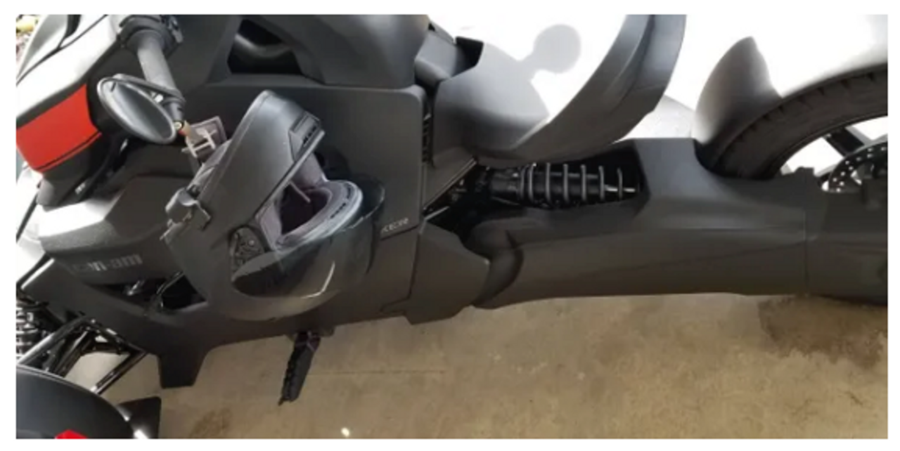 Lidlox Helmet Lock, Can Am Ryker, Black Single (LL-6170) - Lamonster Garage®