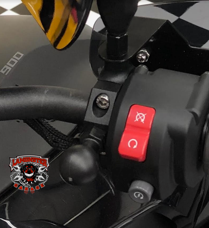 Can Am Ryker Mirror Perch & Mirror set ( LG-1056-6068 ) - Lamonster Garage
Shown with 1" Ram Ball Option