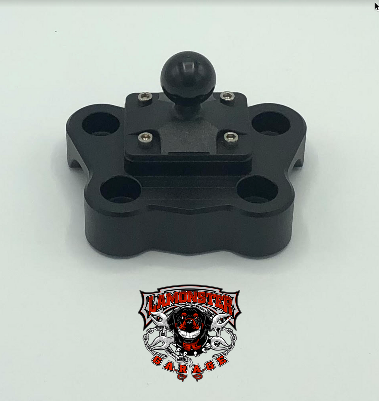 Lamonster Bar Clamp with 1" RAM Ball for Can-Am Spyder F3, RT & Canyon | LG-1023 | Lamonster Garage
