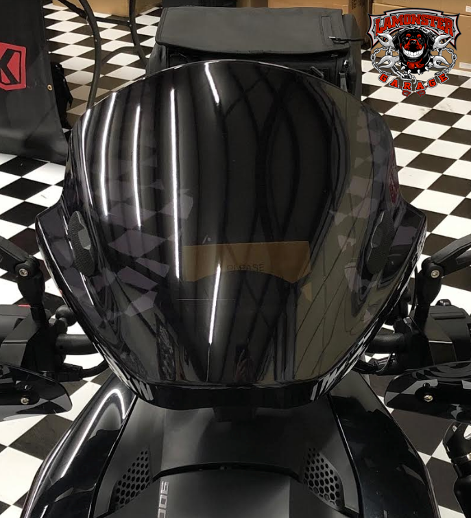Puig Universal Windshield Dark Smoke for Can-Am Ryker & Honda Grom | 5022F | Lamonster Garage
Fits 1" and 7/8" bars


