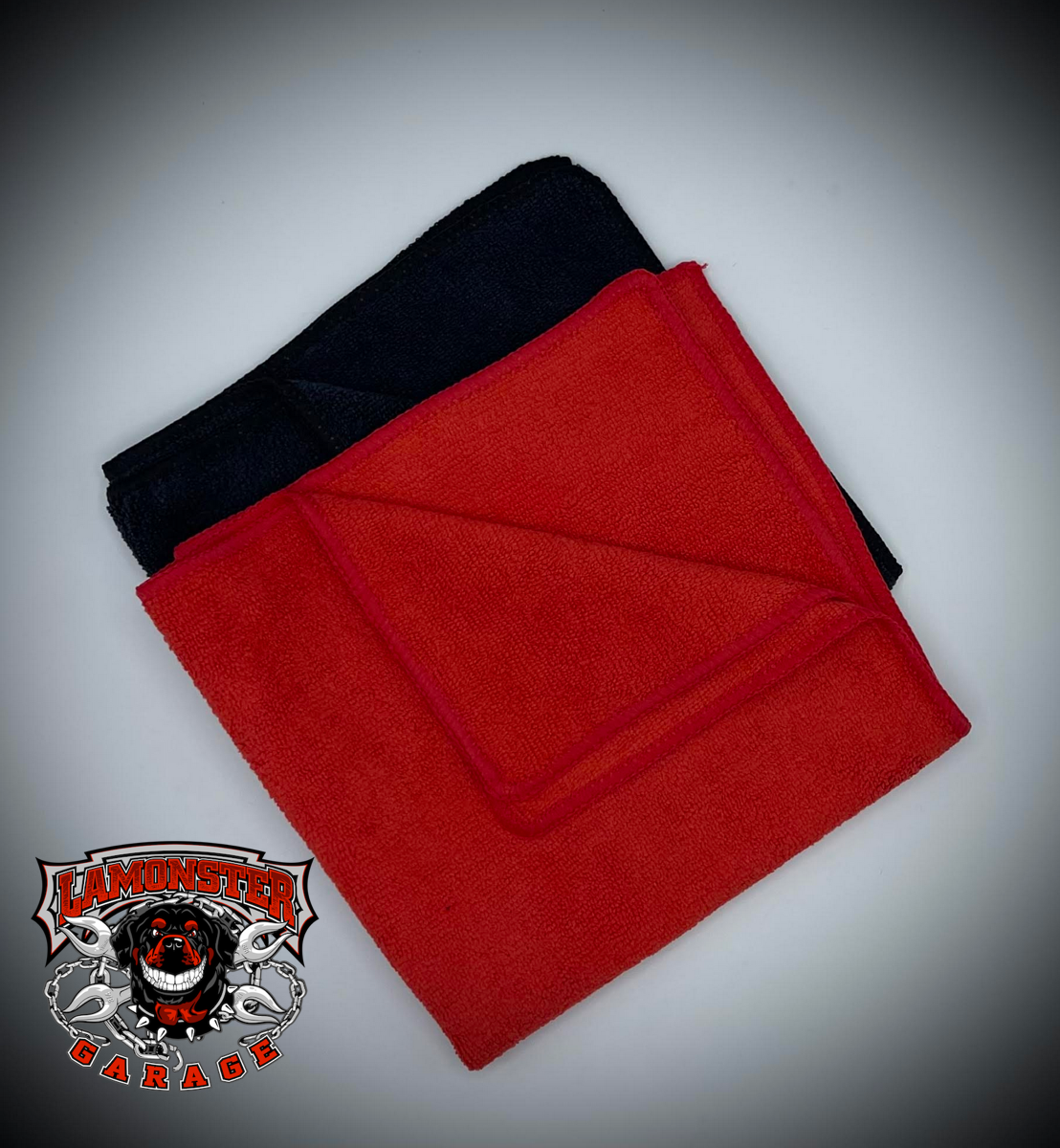 Lamonster microfiber detailing towels 2 pack for motorcycle, Can-Am Spyder, Ryker, car and UTV cleaning | LG-5010-02 | Lamonster Garage