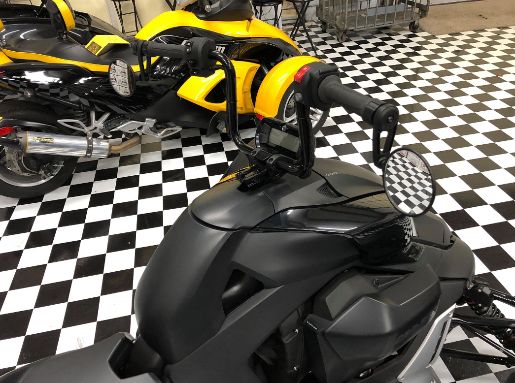 Lane Splitter 7/8" Handlebars - 9.25" Rise Black Powder-coated | 101-0001 | Lamonster Garage