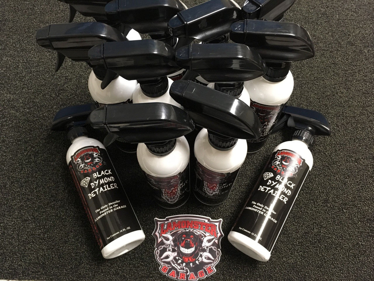 Black Dymond Detailer 12 bottle case non-aerosol motorcycle detailer spray | LG-5001-X12 | Lamonster Garage