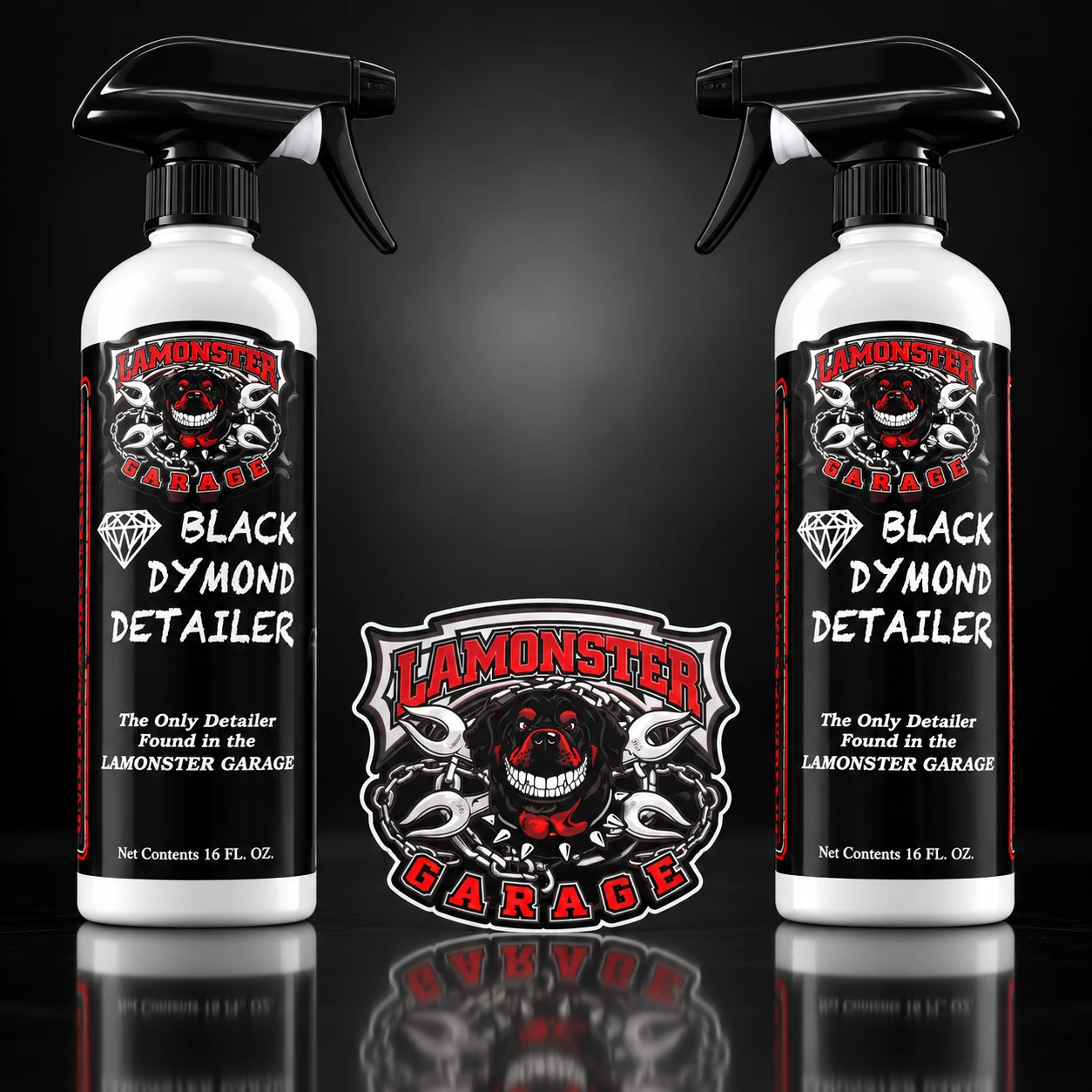 Black Dymond Detailer 2 bottle pack non-aerosol motorcycle detailer spray | LG-5001-X2 | Lamonster Garage