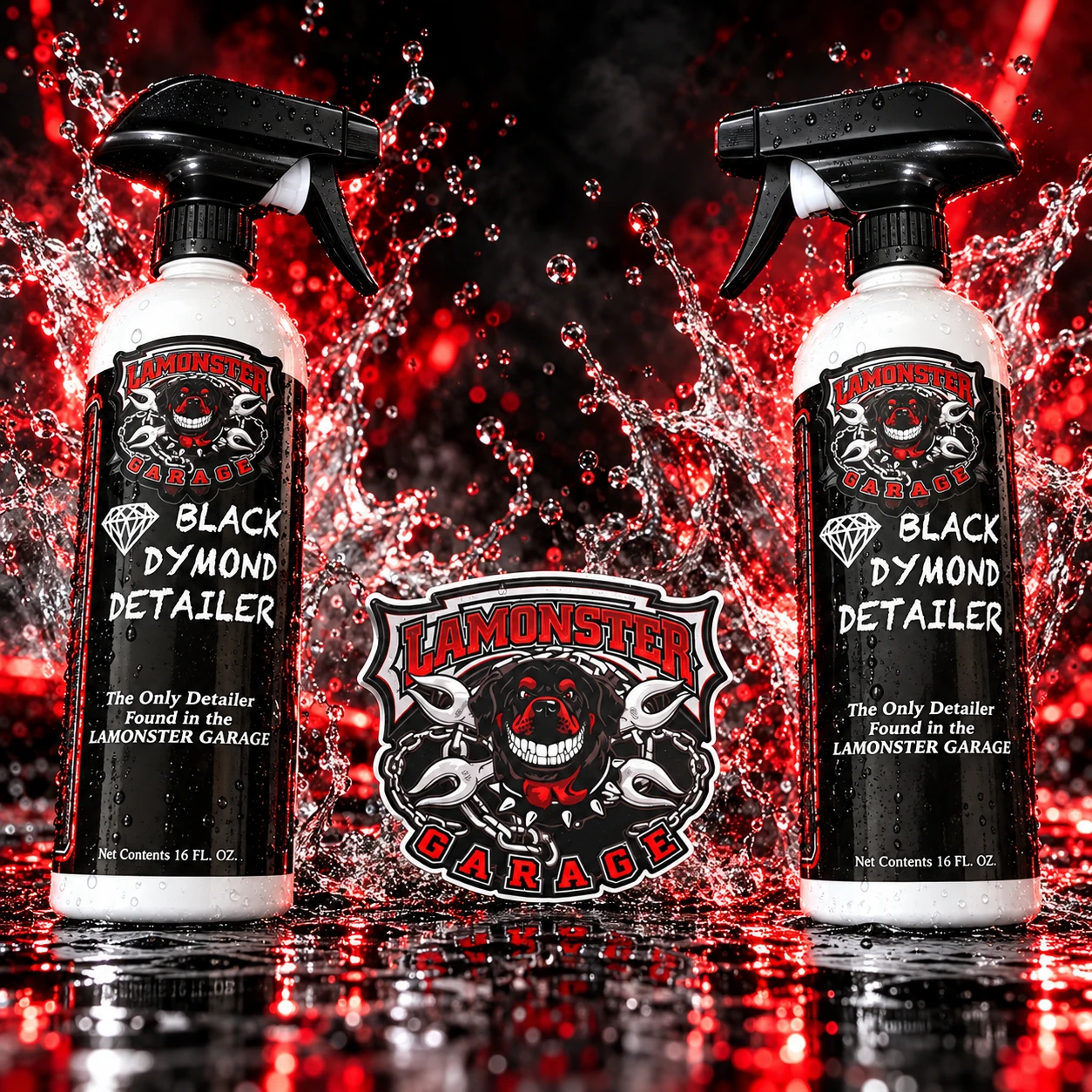 Black Dymond Detailer 2 bottle pack non-aerosol motorcycle detailer spray | LG-5001-X2 | Lamonster Garage