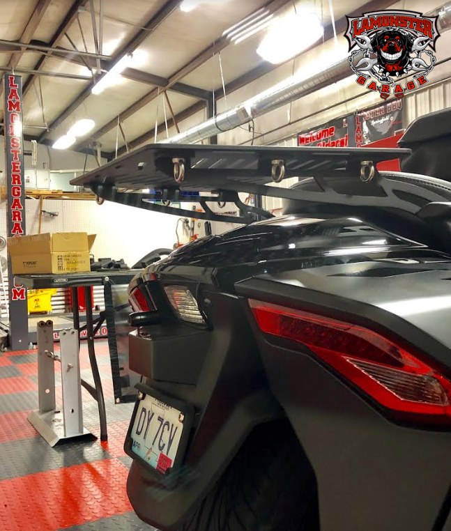 IPS PackRack Luggage Rack for Can-Am Spyder F3 / F3-S / F3-T | LG-1067 | Lamonster Garage
Shown on 2016 Can Am Spyder F3-T