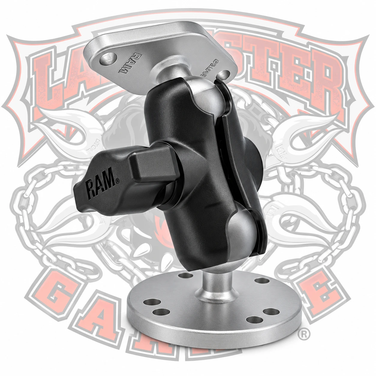 RAM double socket arm 2 inch for motorcycle phone and GPS mounts | RAM-B-201U-A  | Lamonster Garage
