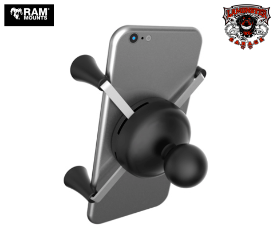 RAM X-Grip universal phone holder with 1 inch ball | RAM-HOL-UN7BU / RAM-UN7B | Lamonster Garage