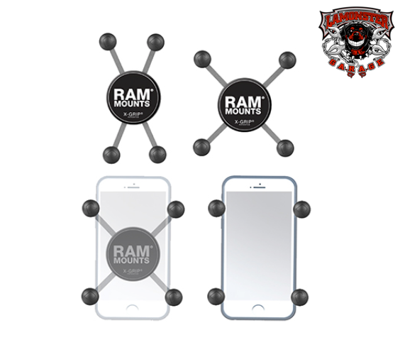 RAM X-Grip universal phone holder with 1 inch ball | RAM-HOL-UN7BU / RAM-UN7B | Lamonster Garage