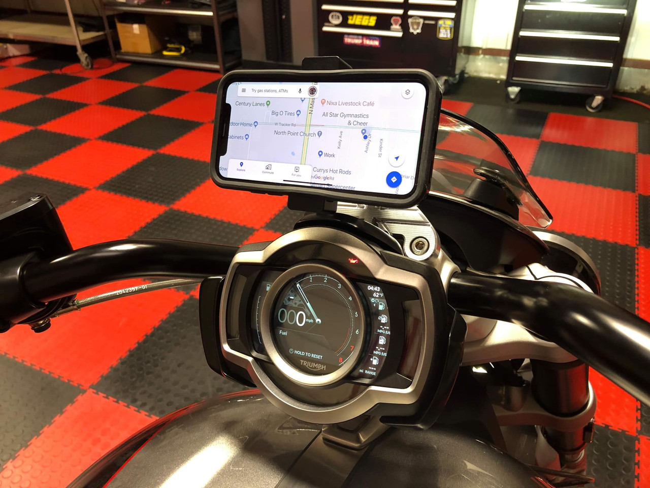 Lamonster R3 RAM Mount for Triumph Rocket 3, Union Jack | LG-1286-JACK | Lamonster Garage