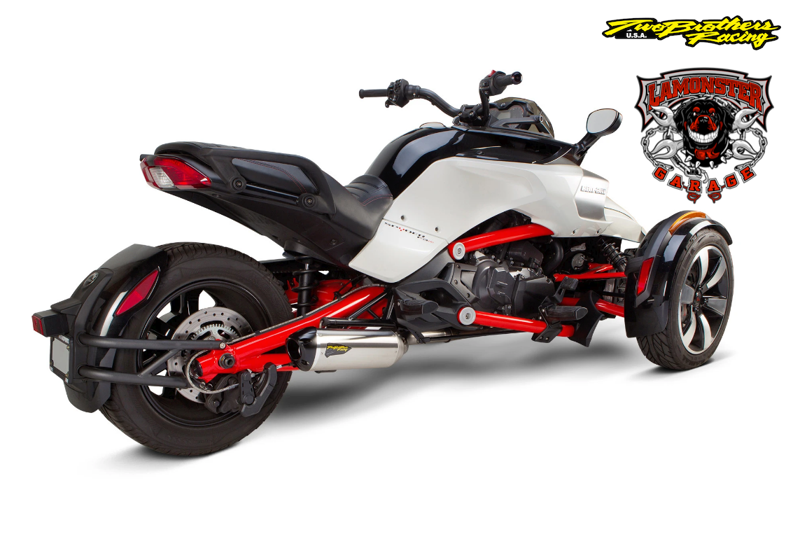 Two Brothers Racing - Can-Am Spyder F3/S S1R Slip-On System (2015-2026) ( 005-4230409-S1 ) -  Lamonster Garage