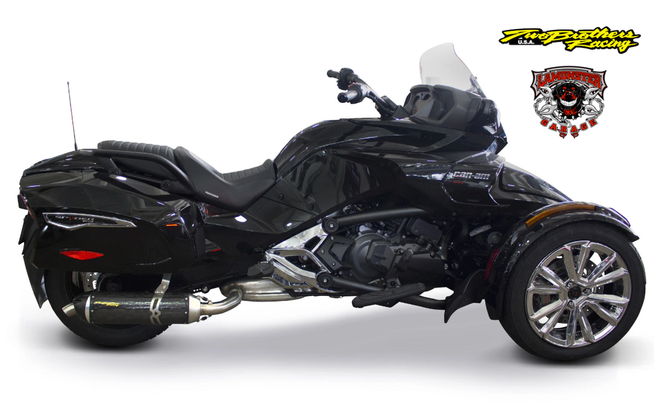 Can-Am Spyder F3-T / F3-LTD (2015-2024) S1R Black Series Aluminum Slip-On (TB-005-4660406-S1B ) Lamonster Approved
