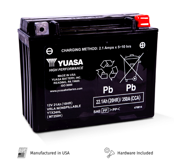 Can Am Spyder OEM Replacement ,High-Performance AGM, Maintenance-free Battery. (YTX24HL) - Lamonster Garage