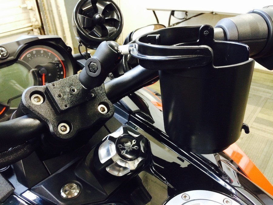 RAM Level Cup self-leveling drink holder with 1 inch ball | RAM-B-132BU / RAM-132BU | Lamonster Garage