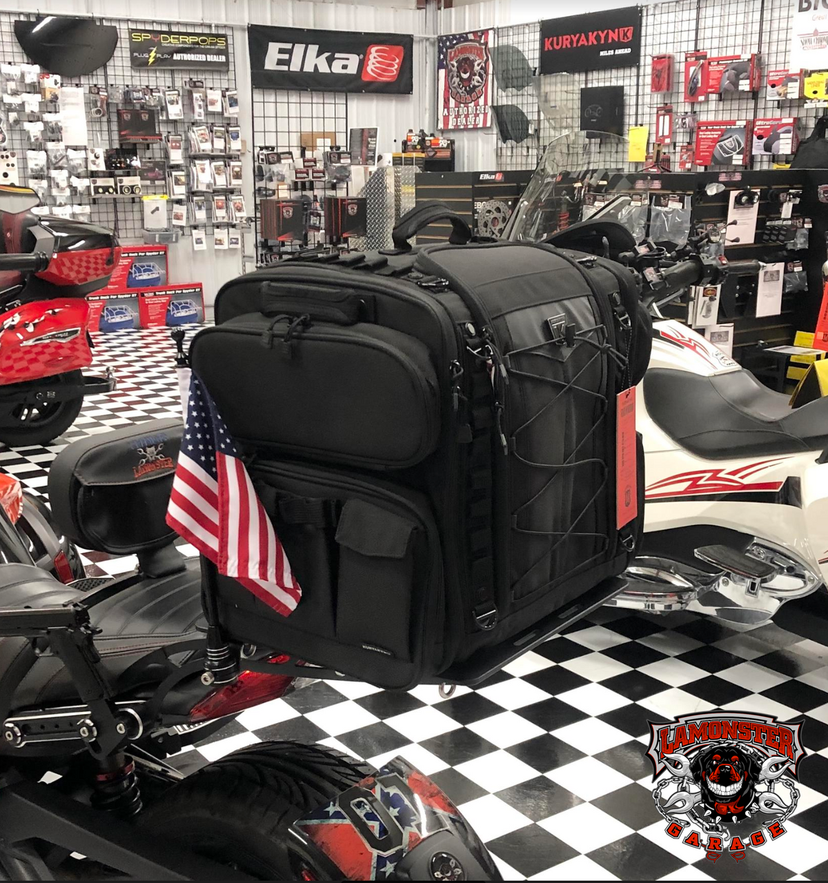 IPS PackRack & Road Warrior Bag Combo for Can-Am Spyder F3 | LG-1067-5284 | Lamonster garage