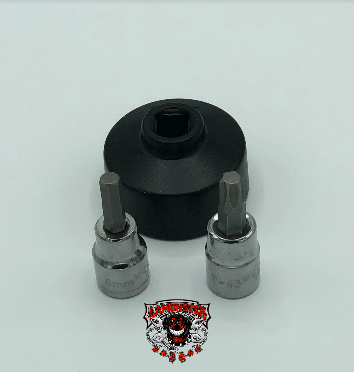 1330 Oil Change Essential Tools (LG-4031) - Lamonster Garage
INCLUDED: T45 Torx, 6MM Allen, 36MM (All 3/8 drive)