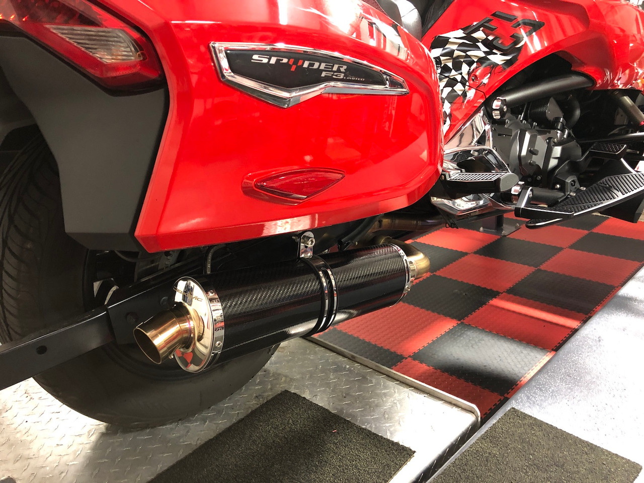 Lamonster IPS Carbon Slip-On Exhaust Pipe for Can-Am Spyder F3-T & F3 Limited 2016–2026 |LG-8018-200-CF | Lamonster Garage