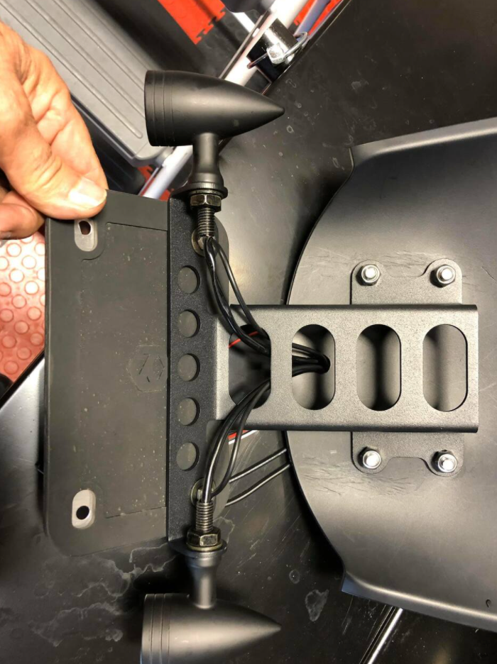 Triumph Rocket 3 License Plate Bracket for OEM Lights 2020+ | LG-1212 | Lamonster Garage
