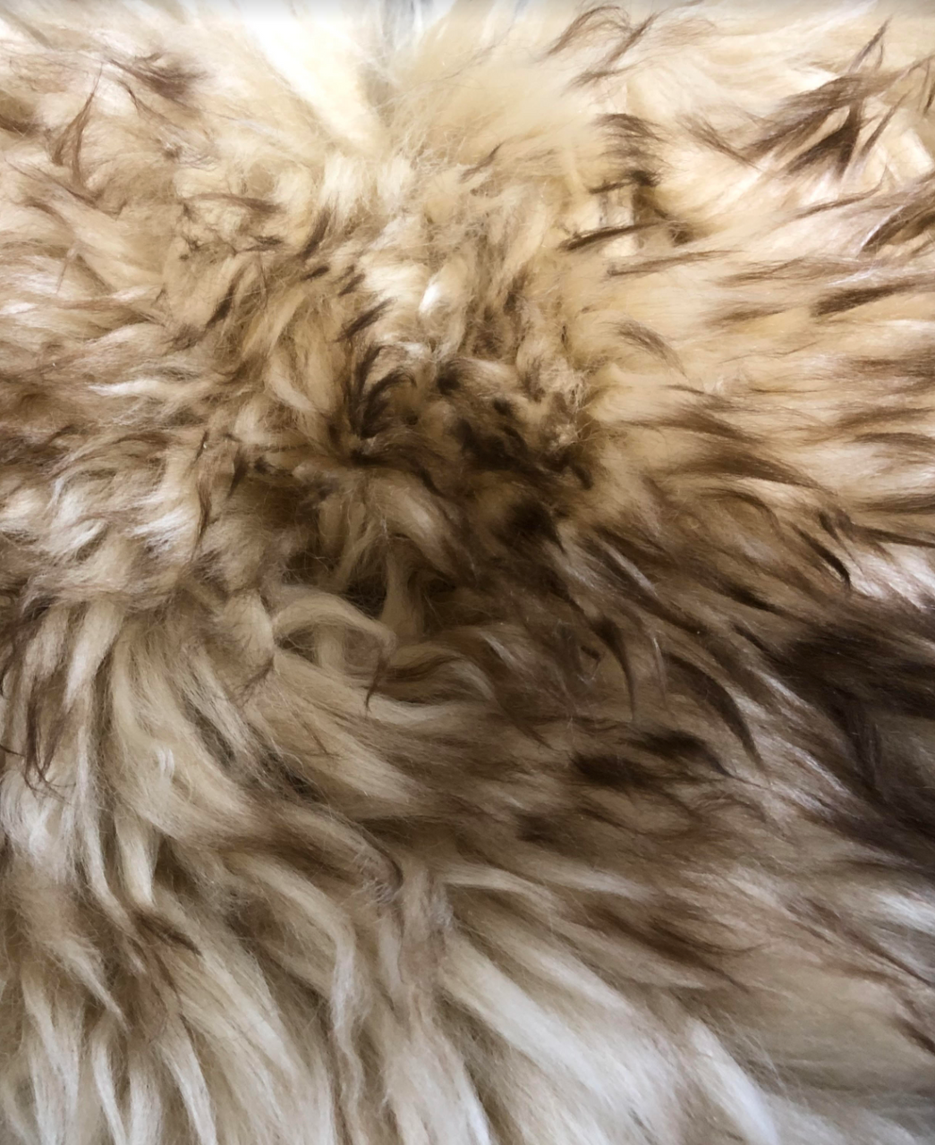 Sheepskin Seat Cover (Full Seat Cover) (MM-4400-HON-BN) 
(HONEY with BROWN tips)