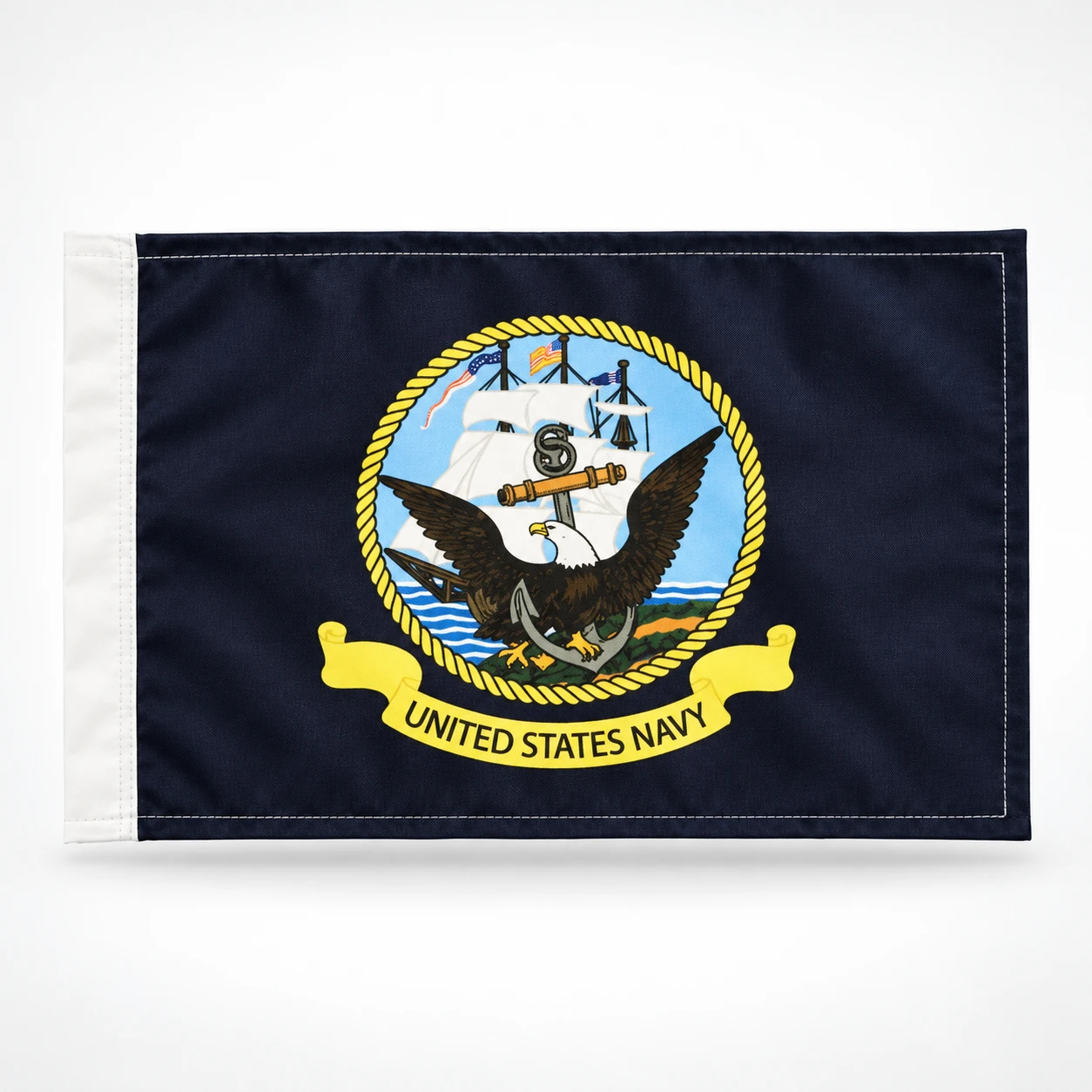 6x9 Motorcycle Flags for 3/8 in. Flag Poles | LGA-4050-NAVY | Lamonster Garage
