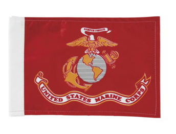 6x9 Motorcycle Flags for 3/8 in. Flag Poles | LGA-4050-MARINES | Lamonster Garage