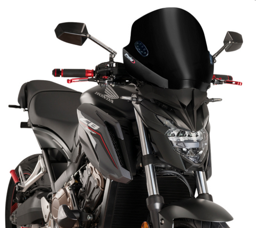 Honda Grom / Universal Windshield (Blackout Edition) (5022N) - Lamonster Garage