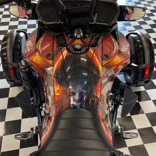 Can-Am Spyder F3 Black Dymond Gripper Mini Floorboards | For OEM Peg Mount ONLY | LG-1078B-1126 | Lamonster Garage