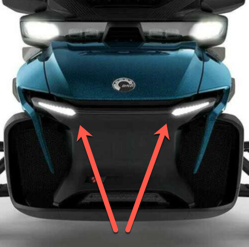 LED Signature Lights, 2020+ Can Am Spyder RT Models ( 219401024 ) - Lamonster Garage