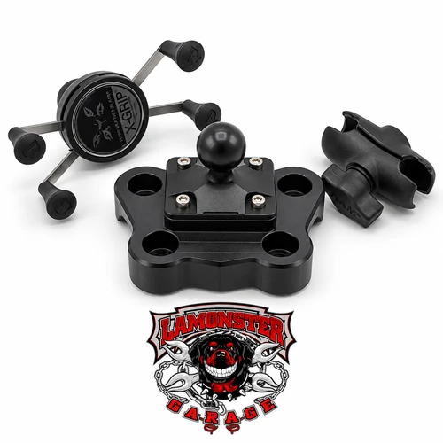 Lamonster Bar Clamp with RAM X-Grip for Can-Am Spyder F3 RT 2020 and Canyon | LG-1023-UN7B | Lamonster Garage