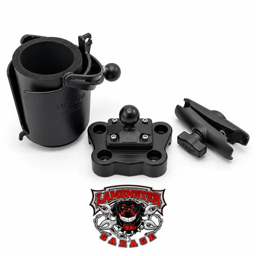 Lamonster Bar Clamp with RAM Level Cup for Can-Am Spyder F3 RT 2020+ and Canyon | LG-1023-132BU | Lamonster Garage
Does Not Fit Drag Bars