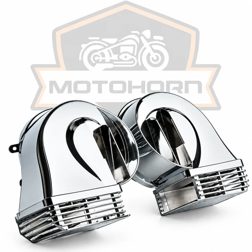 MOTOHORN Dual Track dual-tone motorcycle horn pair | MH-201C | Lamonster Garage