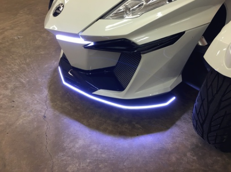 Spyderpops LED BumpSkid for Can-Am Spyder RT 2014 to 2019 | SPY-147L | Lamonster Garage
