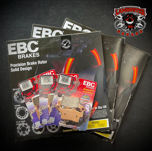 EBC Full Brake Rotor & Pad Replacement Kit for Can-Am Spyder RT, F3, ST & RS 2013–2026 (MD853 / MD854 / FA630HH / FA631HH) | Lamonster Garage