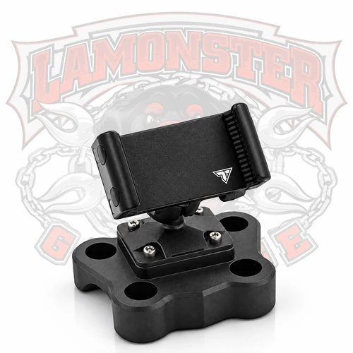 Lamonster Bar Clamp with Enduro Series Phone Cradle | 25LITE or 25MAXX VIBE for F3 2015+, RT 2020+ and Canyon | LG-1023-CR-01L25 | Lamonster Garage