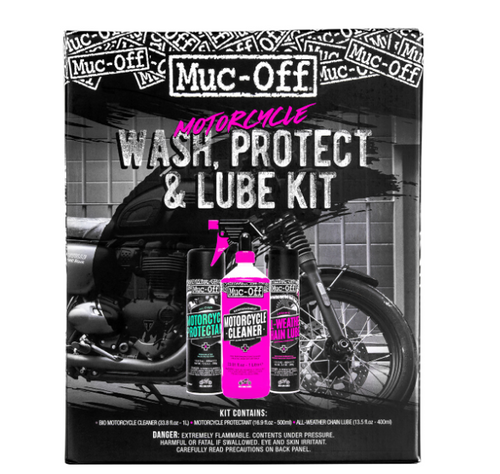 MUC-OFF USA Motorcycle Wash, Protect & Lube Kit (200095US / 3704-0406) - Lamonster Garage®