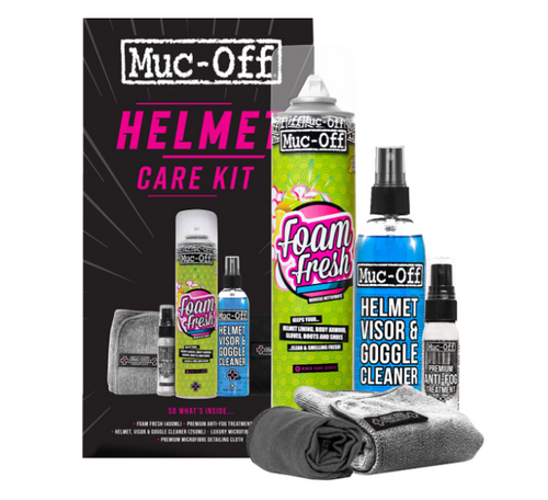 Muc-Off motorcycle helmet cleaning and care kit | 20804 / 3704-0409 | Lamonster Garage
