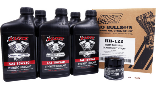 KLOTZ® Indian® Powerplus Synthetic Oil Change Kit (LG-KH122) - Lamonster Garage®
