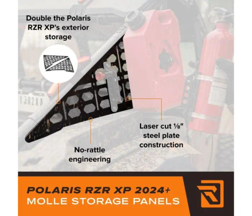 RAVEK® Polaris RZR XP MOLLE Storage Panels 2024+ (64-301) - Lamonster Garage® RAVEK® Polaris RZR XP MOLLE Storage Panels 2024+ (64-301) - Lamonster Garage®