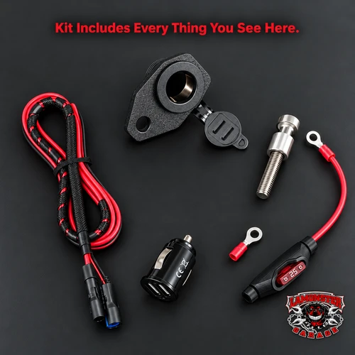 Lamonster USB / 12V Power Plate for Can-Am Spyder F3 RT and Canyon | LG-3010 | Lamonster Garage